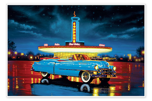 Póster Cadillac Diner