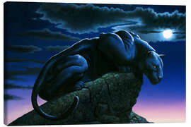 Canvas-taulu Panther on rock - Chris Hiett
