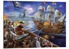 Magnettafel Blackbeard greift an