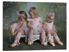 Quadro em alumínio Three Ballerina Girls