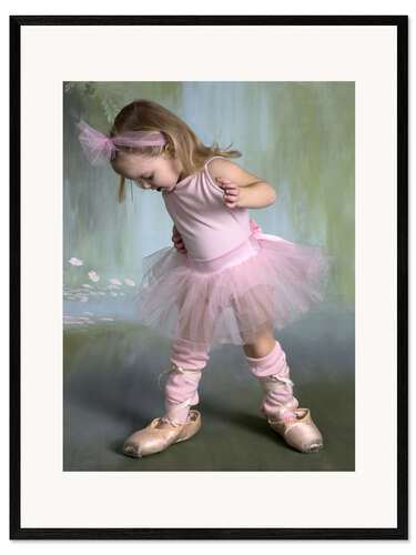 Ingelijste kunstdruk Ballet Learner