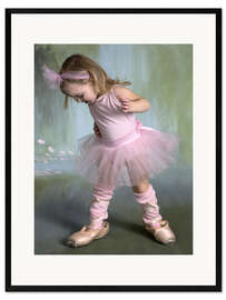 Ingelijste kunstdruk Ballet Learner