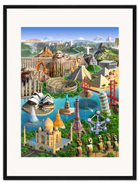 Gerahmter Kunstdruck Die Welt ist voller Wunder