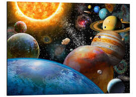 Magnettafel Planeten und ihre Monde