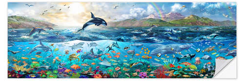 Selvklebende plakat Ocean Panorama