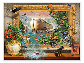 Póster Noah&#039;s Ark Framed