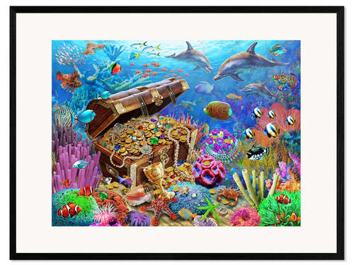 Innrammet kunsttrykk Undersea Treasure