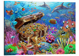 Magnettafel Schatz Unterwasser