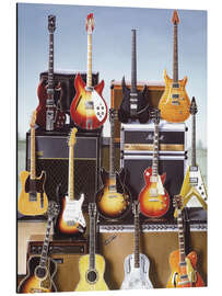 Magnettafel Gitarren