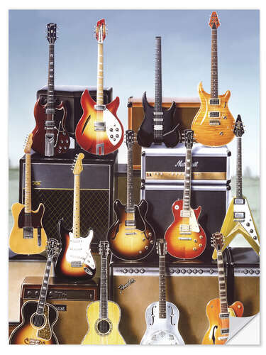 Wall sticker Guitars