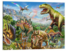 Magnettafel Welt der Dinosaurier