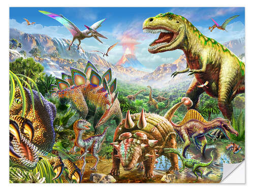 Selvklebende plakat Dino Group