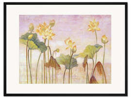Gerahmter Kunstdruck Gelber Lotus