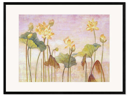Framed art print Yellow lotus