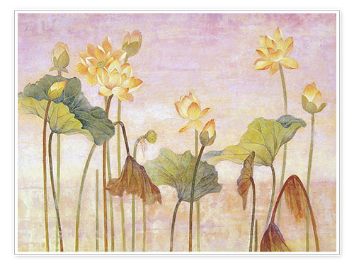 Poster Gelber Lotus