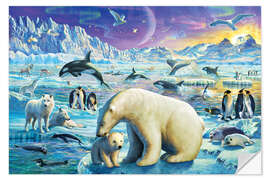 Selvklebende plakat Arctic Night