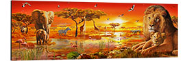 Aluminium print Savanna Sundown