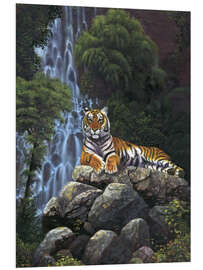 Tableau en PVC Tiger waterfall