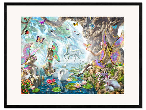 Impression artistique encadrée Fairy falls