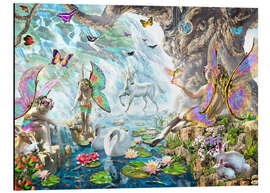 Magnettafel Wasserfall mit Feen