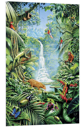 PVC print Save the rainforest