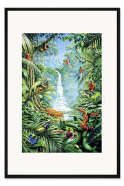 Gerahmter Kunstdruck Üppiger Regenwald