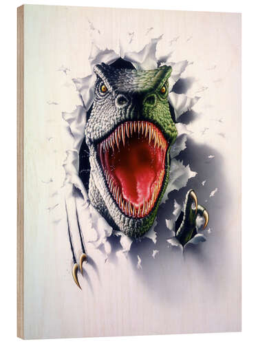 Obraz na drewnie Tyrannosaurus