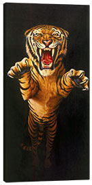 Canvas-taulu  Leaping Tiger - Garry Walton