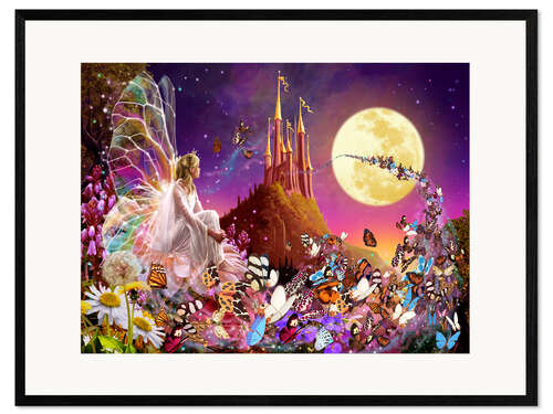 Ingelijste kunstdruk Fairy dreams