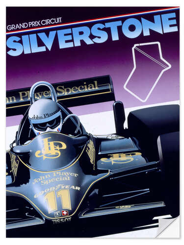 Selvklebende plakat Silverstone