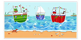Wall print  Boats - Peter Adderley
