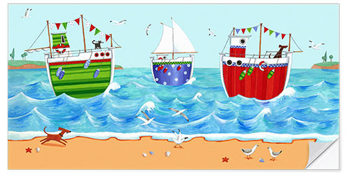 Wandsticker Boote