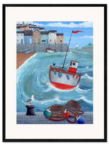 Stampa artistica con cornice Lobster pot