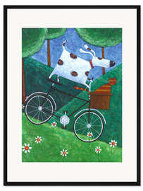 Gerahmter Kunstdruck Duke's Fahrradausflug