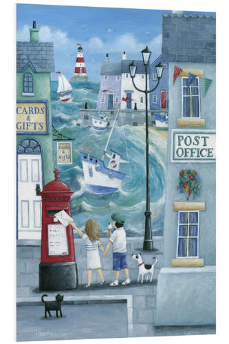 Foam board print Harbour post