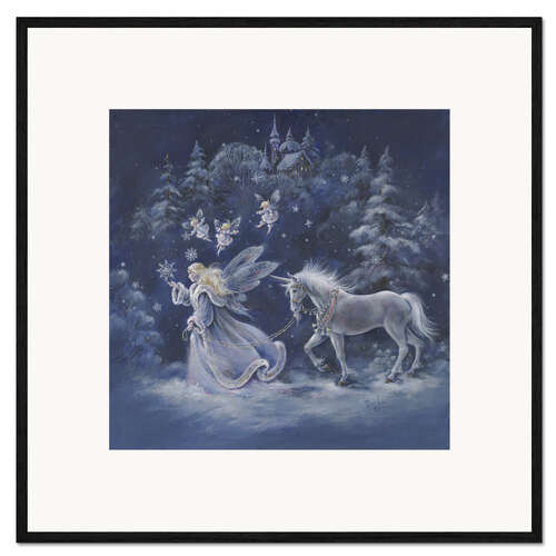 Ingelijste kunstdruk Blue Fairy