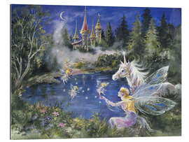 Galleritryck Fairies visit the Unicorn