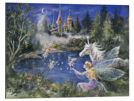 Magnettafel Feen besuchen das Einhorn