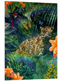 Foam board print Jaguar Meadow