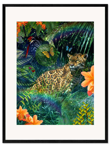 Kunsttryk i ramme Jaguar Meadow