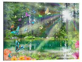 Magnettafel Mystischer Schmetterlingsssee