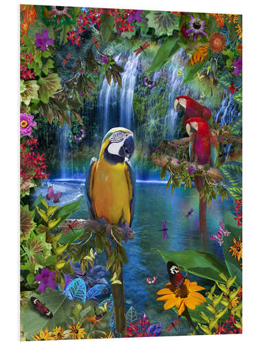 Tableau en PVC Oiseaux des terres tropicales