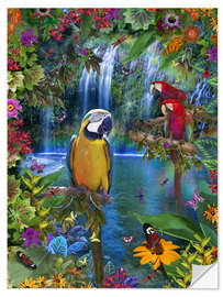 Wall sticker Bird Tropical Land