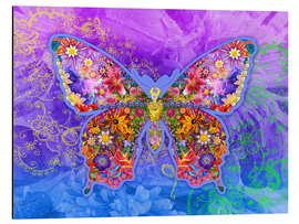 Magnettafel Floraler Schmetterling