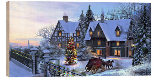 Tableau en bois Merveilleux Noël