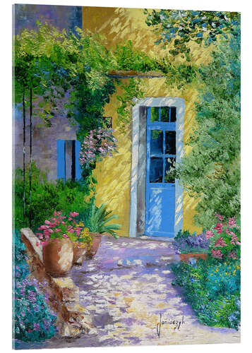 Acrylglasbild Blue Door