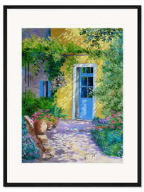 Gerahmter Kunstdruck Blue Door