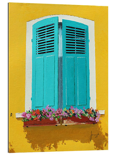 Gallery print Blue Shutters & Flowerbox