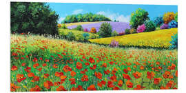 Foam board print Flower meadow in the province