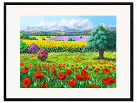 Innrammet kunsttrykk Provencal Flowers